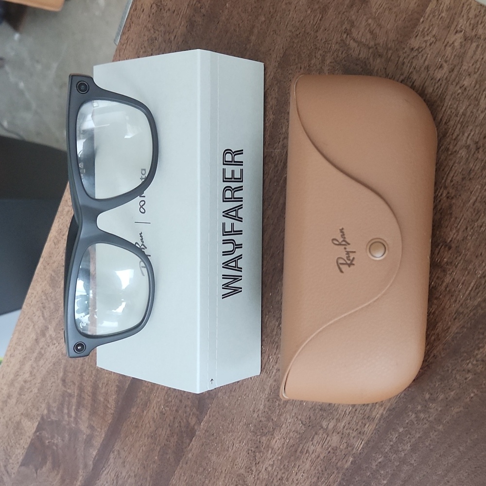 Brand New Unopened Ray-ban Meta Wayfafer Size 53 Blk Matte and Clear Tranistions